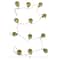 Hello Honey® 6ft. Matte Olive Green & Gold Finish Glass Ball Ornament Garland